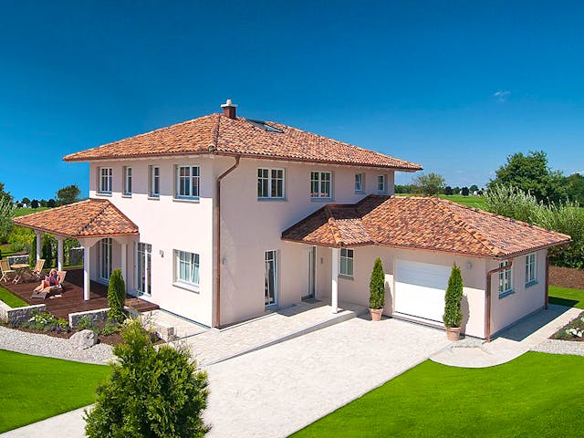 Fertighaus Haas MH Poing 187 von Haas Fertigbau Ausbauhaus ab 306000€, Stadtvilla Außenansicht 1 Fertighaus Haas MH Poing 187 von Haas Fertigbau Ausbauhaus ab 306000€, Stadtvilla Außenansicht 1