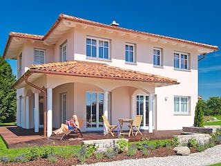 Fertighaus Haas MH Poing 187 von Haas Fertigbau Ausbauhaus ab 306000€, Stadtvilla Außenansicht 2