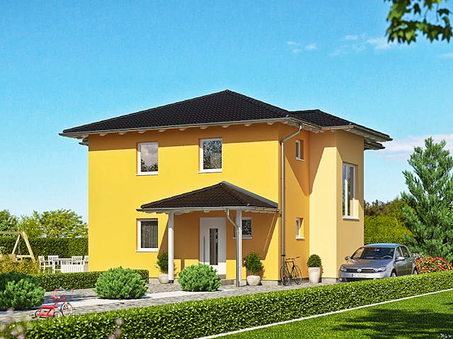 Fertighaus Haas S 122 A von Haas Fertigbau Ausbauhaus ab 199000€, Stadtvilla Außenansicht 1 Fertighaus Haas S 122 A von Haas Fertigbau Ausbauhaus ab 199000€, Stadtvilla Außenansicht 1