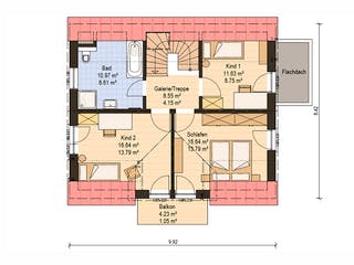 Fertighaus Haas S 130 C von Haas Fertigbau Ausbauhaus ab 197000€, Satteldach-Klassiker Grundriss 2