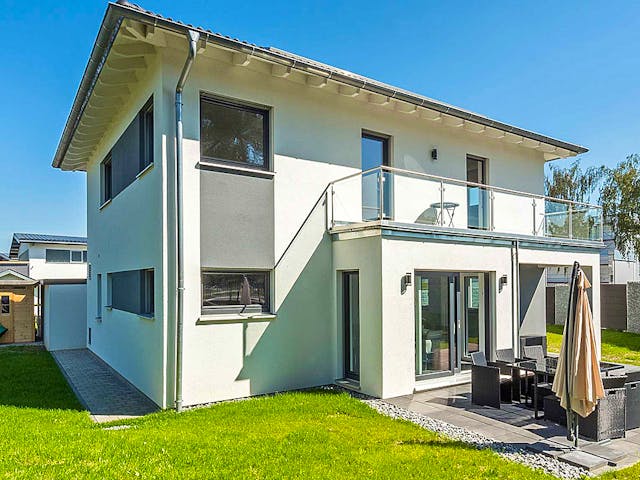 Fertighaus Haas S 165 B von Haas Fertigbau Ausbauhaus ab 259000€, Stadtvilla Außenansicht 1