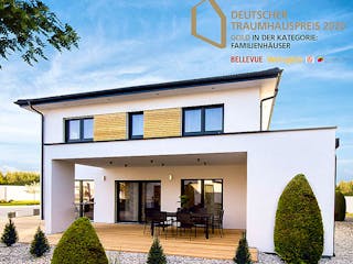 Fertighaus Haas Vita 160 von Haas Fertigbau Ausbauhaus ab 314000€, Stadtvilla Außenansicht 1