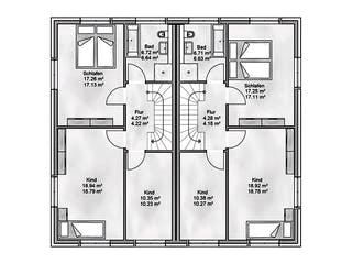 Massivhaus Habilis von AUREA Massivhaus, Satteldach-Klassiker Grundriss 2