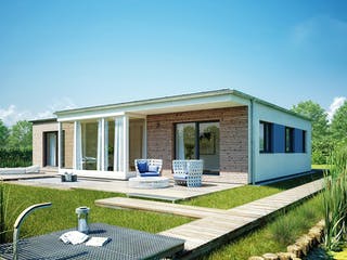 Fertighaus Bungalow 116 von Hanse Haus, Bungalow Außenansicht 1