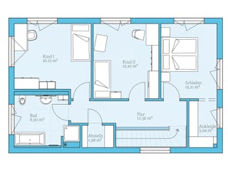 Fertighaus Cubus 148 von Hanse Haus Schlüsselfertig ab 413747€, Cubushaus Grundriss 2