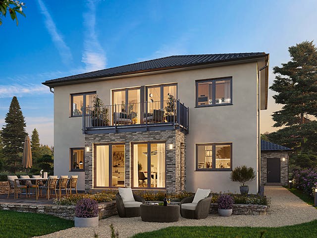 Fertighaus Duo 203 von Hanse Haus Schlüsselfertig ab 600703€, Stadtvilla Außenansicht 1