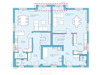 Fertighaus Duo 315 von Hanse Haus Schlüsselfertig ab 800084€, Satteldach-Klassiker Grundriss 1