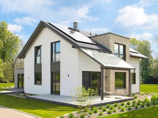 Fertighaus Variant 35-172 von Hanse Haus Schlüsselfertig ab 431835€, Satteldach-Klassiker Außenansicht 1