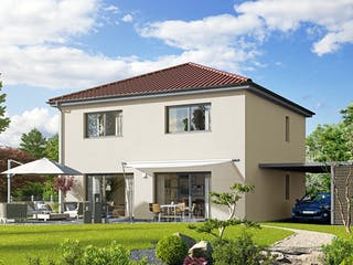 Fertighaus Villa 156 von Hanse Haus, Stadtvilla Außenansicht 1