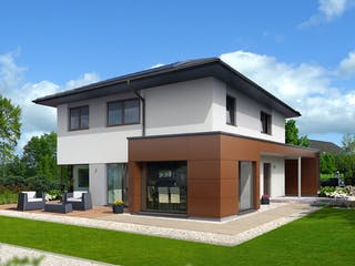 Fertighaus Style 163 W von HARTL HAUS Schlüsselfertig ab 514940€, Stadtvilla Außenansicht 1