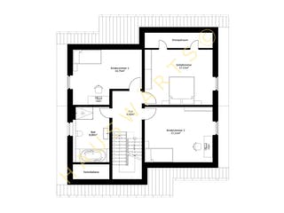 Massivhaus Landhaus Oranienburg von Hauswärts Consulting Schlüsselfertig ab 335000€, Satteldach-Klassiker Grundriss 2