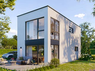 Massivhaus Classic 162.1 von Haus Der Handwerker, Satteldach-Klassiker Außenansicht 1