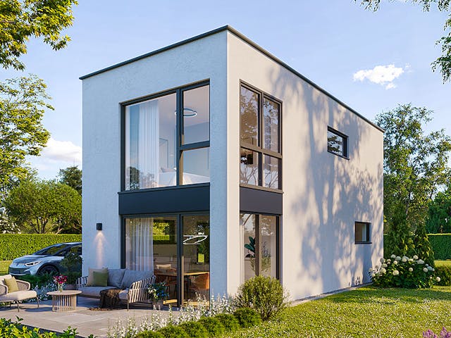 Massivhaus Classic 162.1 von Haus Der Handwerker, Satteldach-Klassiker Außenansicht 1