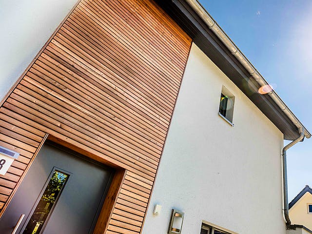Fertighaus Passivhaus mit familiären Touch von Hausbau Heggemann Schlüsselfertig ab 450000€, Außenansicht 3