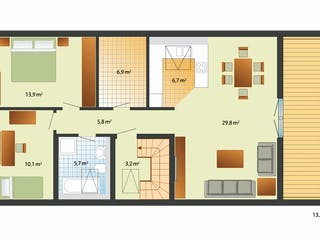 Fertighaus Helsinki von Danhaus Deutschland Schlüsselfertig ab 486718€, Satteldach-Klassiker Grundriss 2