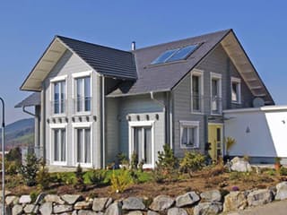 Blockhaus B178 Witte von Frammelsberger R. Ingenieur-Holzbau, Blockhaus Außenansicht 1