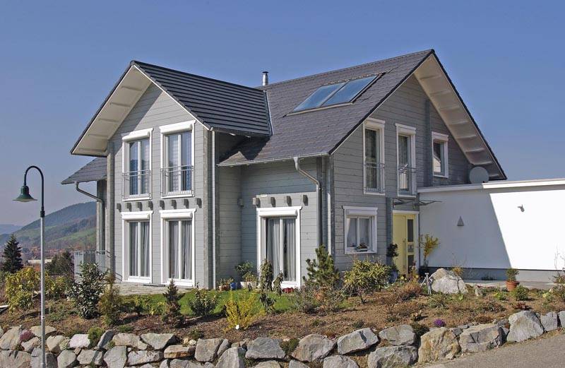 Blockhaus B178 Witte von Frammelsberger R. Ingenieur-Holzbau, Blockhaus Außenansicht 1