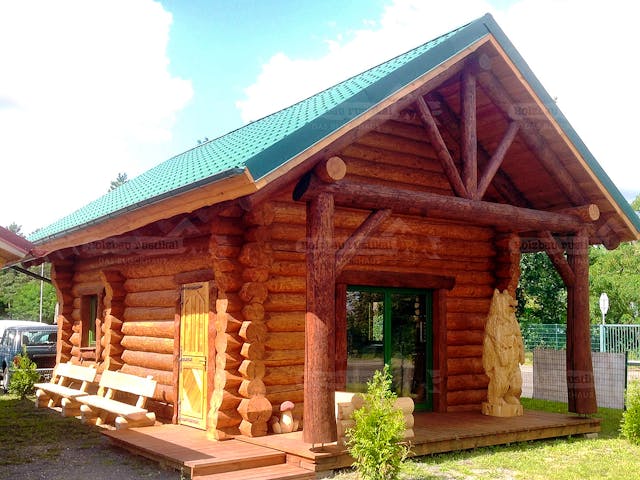 Blockhaus Blockhütte Ottawa von Holzbau rustikal - Blockhäuser Bausatzhaus ab 78850€, Blockhaus Außenansicht 1 Blockhaus Blockhütte Ottawa von Holzbau rustikal - Blockhäuser Bausatzhaus ab 78850€, Blockhaus Außenansicht 1