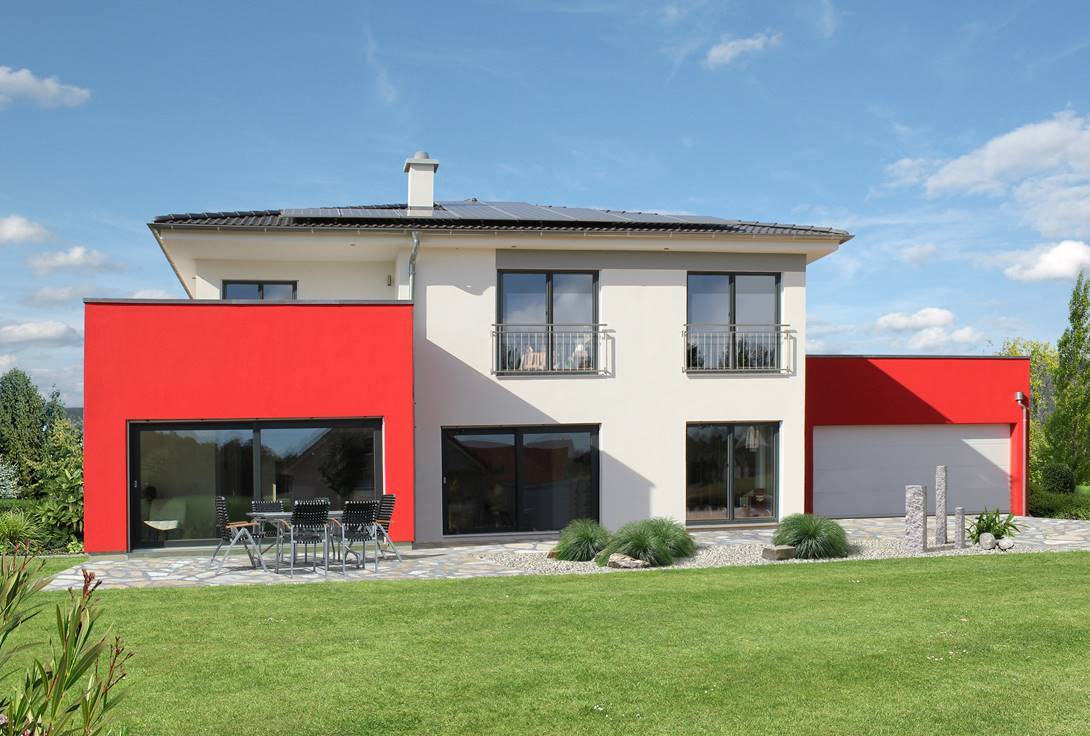 Fertighaus Homestory 175 von Lehner Haus Schlüsselfertig ab 548340€, Stadtvilla Außenansicht 1
