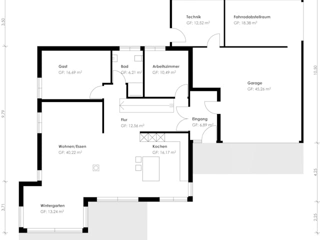 Fertighaus Homestory 175 von LEHNER HAUS Schlüsselfertig ab 548340€, Stadtvilla Grundriss 1