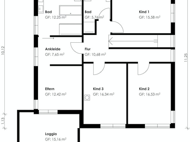 Fertighaus Homestory 175 von Lehner Haus Schlüsselfertig ab 548340€, Stadtvilla Grundriss 2