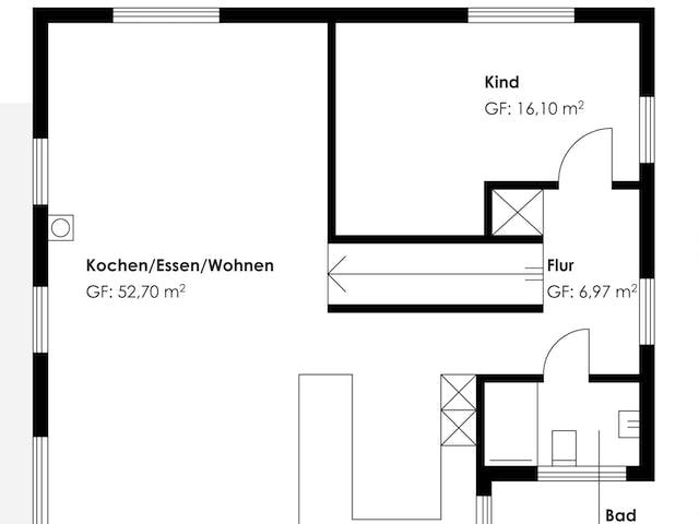Fertighaus Homestory 188 von Lehner Haus Schlüsselfertig ab 366600€, Satteldach-Klassiker Grundriss 2