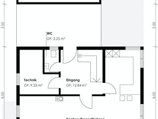 Fertighaus Homestory 203 von Lehner Haus Schlüsselfertig ab 305435€, Satteldach-Klassiker Grundriss 2