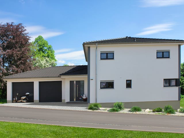 Fertighaus Homestory 215 von LEHNER HAUS Schlüsselfertig ab 360100€, Stadtvilla Außenansicht 1