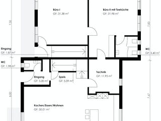 Fertighaus Homestory 256 von Lehner Haus Schlüsselfertig ab 747500€, Satteldach-Klassiker Grundriss 2