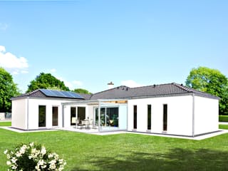 Fertighaus Homestory 271 von Lehner Haus Schlüsselfertig ab 274170€, Bungalow Außenansicht 1