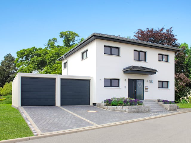 Fertighaus Homestory 280 von LEHNER HAUS Schlüsselfertig ab 390000€, Stadtvilla Außenansicht 1