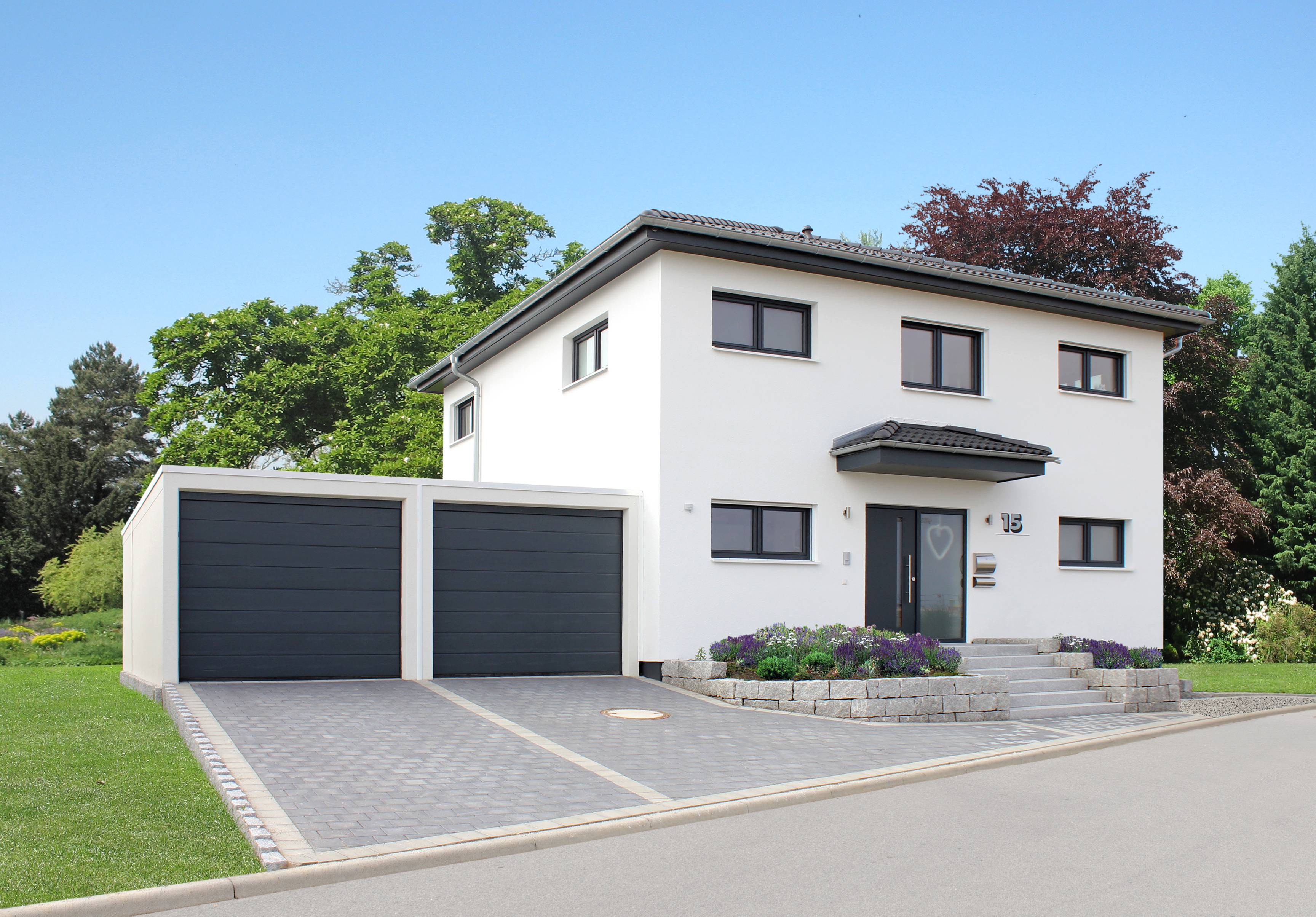 Fertighaus Homestory 280 von Lehner Haus Schlüsselfertig ab 390000€, Stadtvilla Außenansicht 1