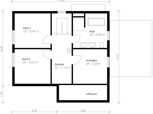 Fertighaus Homestory 348 von LEHNER HAUS Schlüsselfertig ab 440115€, Satteldach-Klassiker Grundriss 1