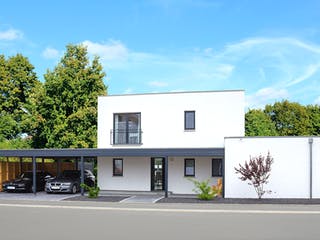 Fertighaus Homestory 314 von Lehner Haus, Cubushaus Außenansicht 2