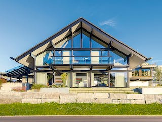 Fertighaus HUF Haus ART 5 Beispiel 5 von HUF HAUS, Fachwerk Außenansicht 1