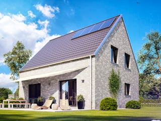 Massivhaus Alto 410 von Heinz von Heiden Schlüsselfertig ab 263939€, Satteldach-Klassiker Außenansicht 1