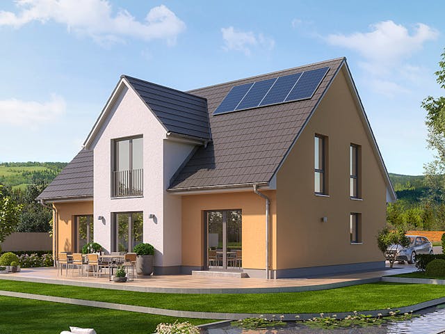 Massivhaus Alto 650 von Heinz von Heiden Zentrale Schlüsselfertig ab 361442€, Satteldach-Klassiker Außenansicht 1 Massivhaus Alto 650 von Heinz von Heiden Zentrale Schlüsselfertig ab 361442€, Satteldach-Klassiker Außenansicht 1