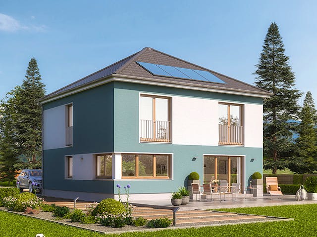 Massivhaus Arcus 150 von Heinz von Heiden Zentrale Schlüsselfertig ab 337820€, Stadtvilla Außenansicht 1 Massivhaus Arcus 150 von Heinz von Heiden Zentrale Schlüsselfertig ab 337820€, Stadtvilla Außenansicht 1