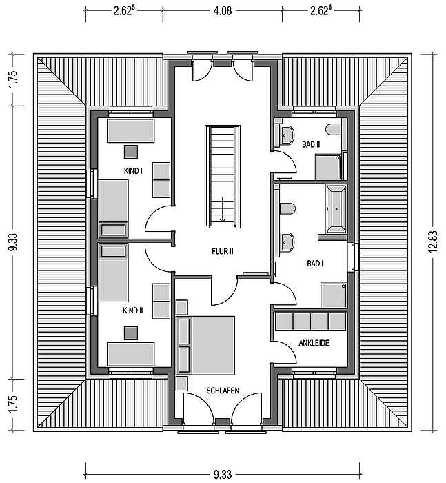 Massivhaus Arcus 180 von Heinz von Heiden Schlüsselfertig ab 476617€, Stadtvilla Grundriss 2