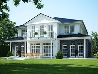 Massivhaus Arcus 300 von Heinz von Heiden Schlüsselfertig ab 784233€, Stadtvilla Außenansicht 1