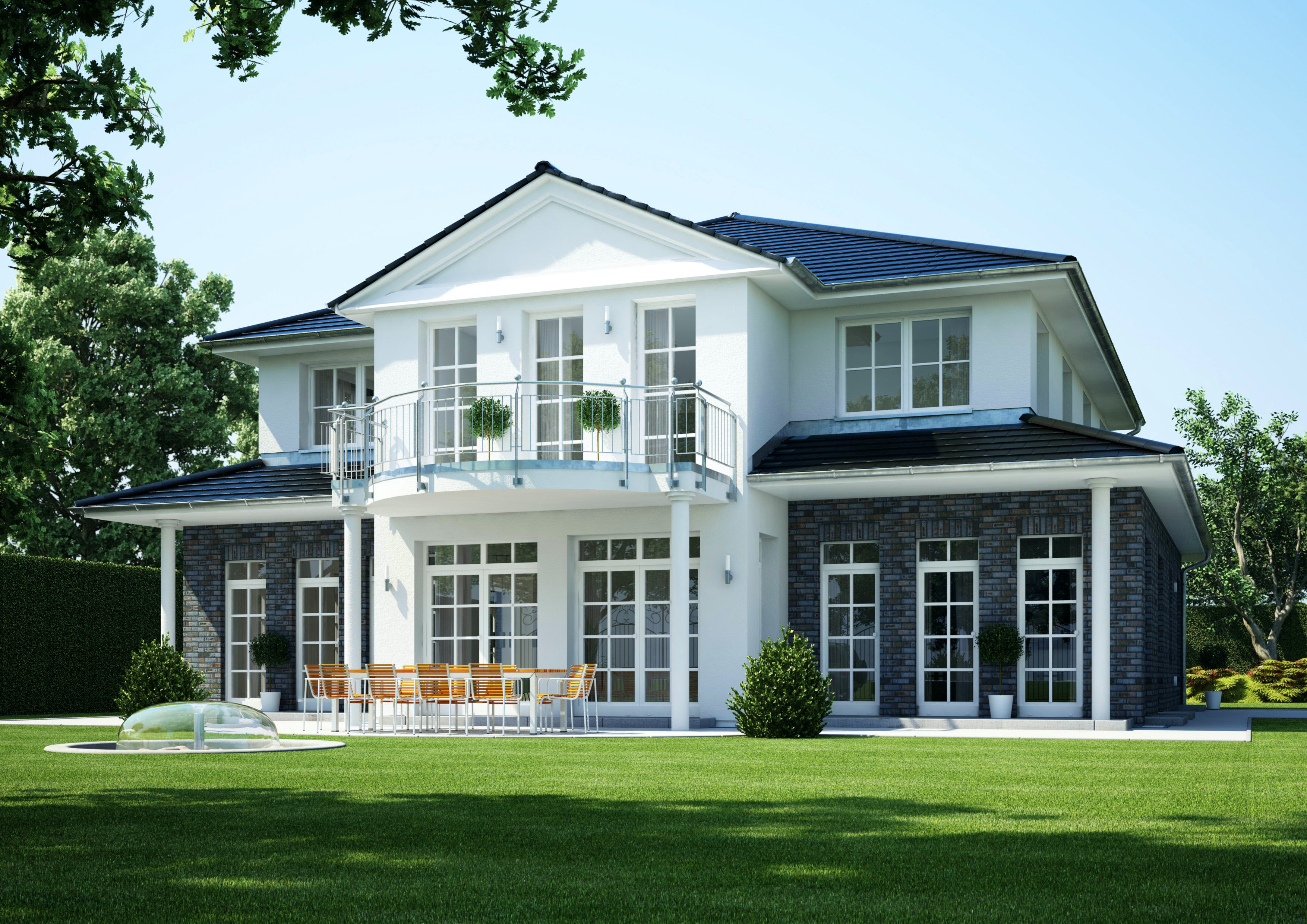 Massivhaus Arcus 300 von Heinz von Heiden Schlüsselfertig ab 789087€, Stadtvilla Außenansicht 1