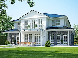 Massivhaus Arcus 300 von Heinz von Heiden Schlüsselfertig ab 726861€, Stadtvilla Außenansicht 1