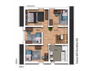 Massivhaus Calvus 620 von Heinz von Heiden Zentrale Schlüsselfertig ab 320889.9€, Satteldach-Klassiker Grundriss 2