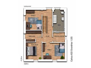 Massivhaus Calvus 633 von Heinz von Heiden Zentrale Schlüsselfertig ab 332763.4€, Satteldach-Klassiker Grundriss 2