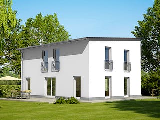 Massivhaus Cirro 631 von Heinz von Heiden Zentrale Schlüsselfertig ab 338469.8€, Pultdachhaus Außenansicht 1