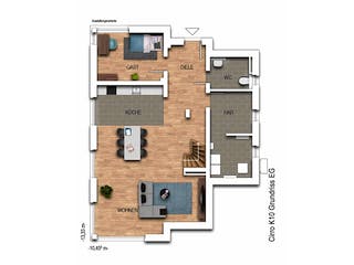 Massivhaus Cirro K10 von Heinz von Heiden Schlüsselfertig ab 391810€, Pultdachhaus Grundriss 1