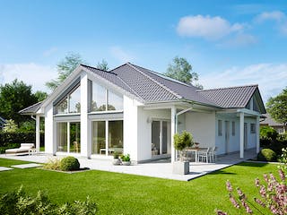 Massivhaus Cumulus 990 von Heinz von Heiden Schlüsselfertig ab 407140€, Bungalow Außenansicht 1