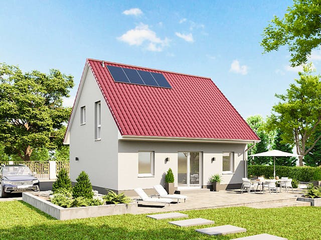 Massivhaus Das Unverbesserliche S400 von Heinz von Heiden Zentrale Schlüsselfertig ab 228192€, Außenansicht 1 Massivhaus Das Unverbesserliche S400 von Heinz von Heiden Zentrale Schlüsselfertig ab 228192€, Außenansicht 1