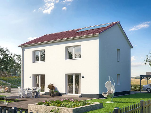 Massivhaus Das Unverbesserliche C630 von Heinz von Heiden Zentrale Schlüsselfertig ab 271204€, Außenansicht 1