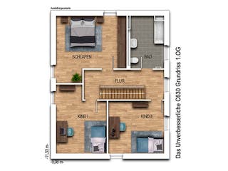 Massivhaus Das Unverbesserliche C630 von Heinz von Heiden Zentrale Schlüsselfertig ab 260115.6€, Grundriss 2